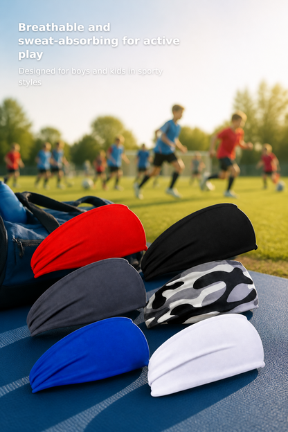 6-Pack Kids’ Sports Sweatbands