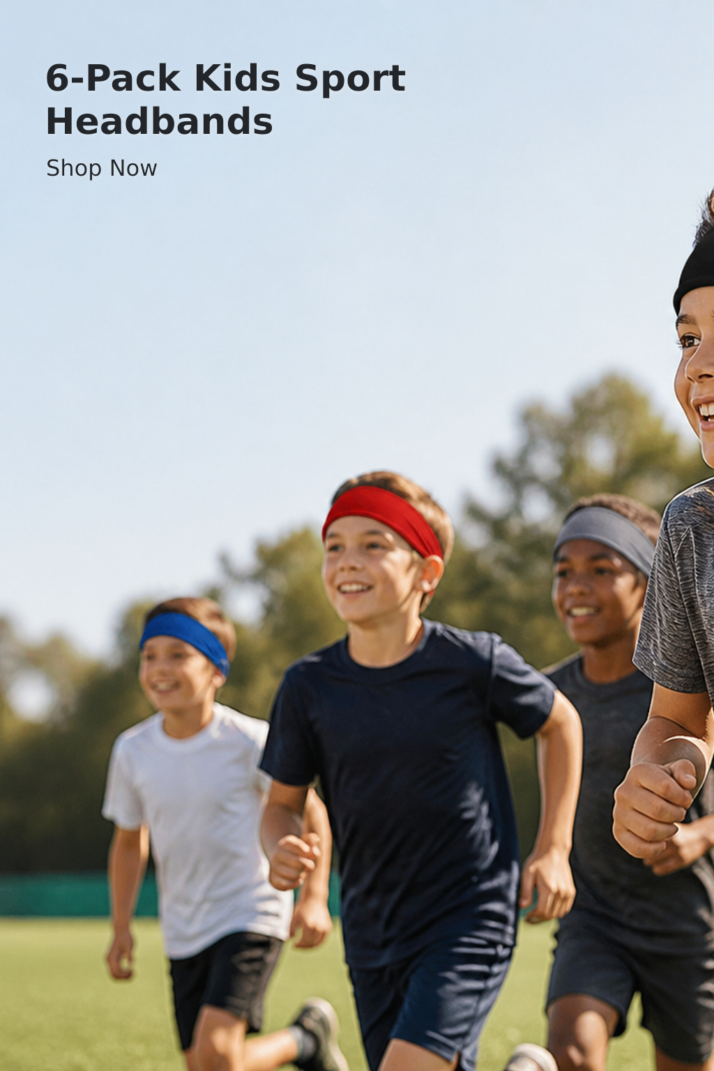 6-Pack Kids’ Sports Sweatbands
